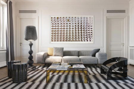 Largo Two-Seater Gubbio Sofa Zielony