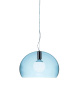 Small Fl/y Transparent Lampa Wisząca Niebieski