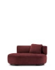 K-Waiting Dormeuse Chenille Lounger Maroon