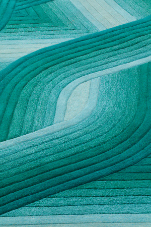 Toulemonde Bochart Flow Aqua Carpet