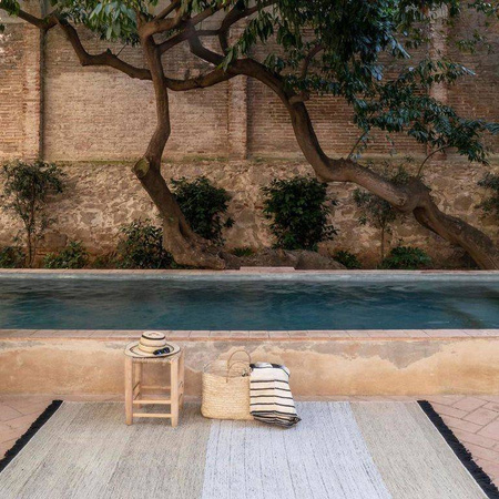 Nanimarquina Tres Outdoor Stripes Rug Black