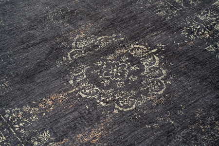 Louis de Poortere Fading World Medallion Rug Mineral Black 8263