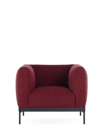 Asia Armchair (Bouclè) Maroon