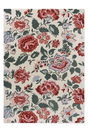 Laura Ashley Wendling Floral Poppy Red Carpet 083100