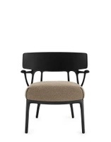 A.I. Lounge Bouclé Chair Black Brown
