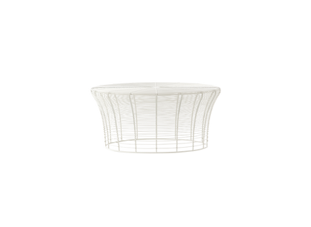 Stolik Gan Aram Low White Ø71 cm