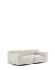 Plastics Outdoor Two-Seater Sofa White