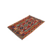 Wool kilim afghan rug multicolored 100050 121x84
