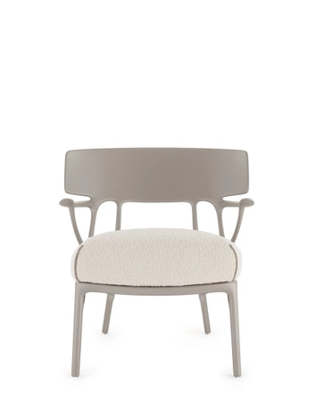 A.I. Lounge Bouclé Chair Gray Beige