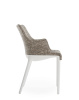 Eleganza Nia Chair White Light Brown