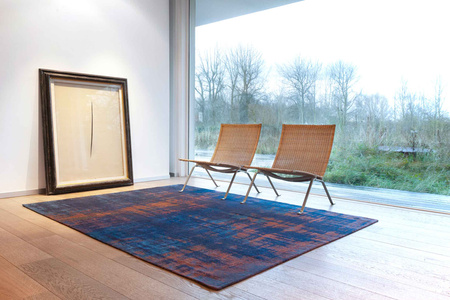 Louis de Poortere Atlantic Venetian Dust Sunset Blue Carpet 9211