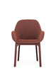 Clap Tissue Shirley Burgundy Rust Armchair