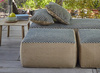 Gan Raw Small Blue pouf