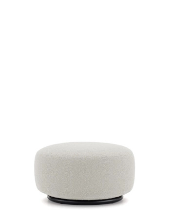K-Waiting Bouclé pouf White