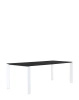  Four Rectangular 223x79 cm Table White Black