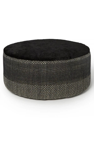 Nanimarquina Tres Persian Pouf L Black