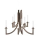 Khan Metal Matte Brown Chandelier