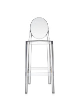 One More 75 cm Hocker Transparent