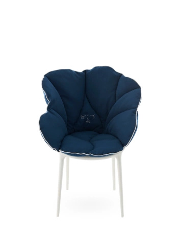 Alice's Flowers Pillow Blue