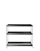 Trays 80 cm x 40 cm Trolley Black
