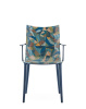 H.H.H. Graphic Impression Chair Blue Ink-Ochre