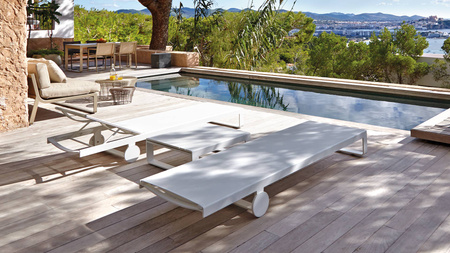 Gandiablasco Flat Textil High Chaise Lounger