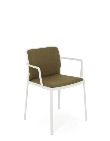 Audrey Soft Noma Chair White Mustard