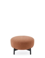 Lunam Curly pouf Pink