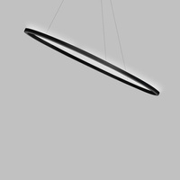 Lampa Wisząca Nemo Ellisse Minor Uplight 3000 K Czarny