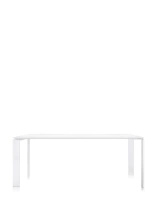 Four Rectangular Stół Biały Biały