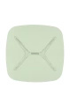 Blast Square Table Green/Chrome