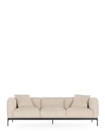 Asia Three-Seater Sofa (Cotone Structure) Beige