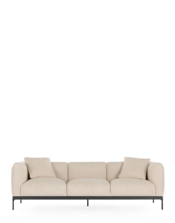 Asia Sofa Three-Seater (Cotone Structure) Beżowy