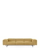 Largo Three-Seater Curly Sofa Yellow