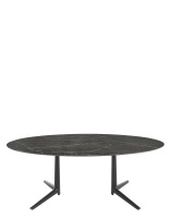 Multiplo XL Oval 192x118 cm Black Marquina Table
