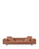 Largo Three-Seater Curly Sofa Pink