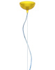 Small Fl/y Transparent Pendant Lamp Yellow