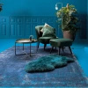 Dywan Louis de Poortere Fading World Medallion Blue Night 8254
