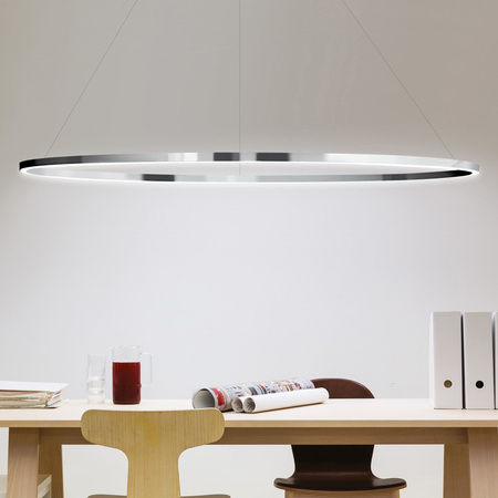 Nemo Ellisse Major Downlight Pendant Lamp 3000 K Polished Aluminum