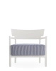 Cara Mat Outdoor Armchair White Blue