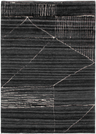 Landscape Fields Charcoal rug