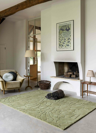 Laura Ashley Coleby Petals Hedgerow Green carpet 078807