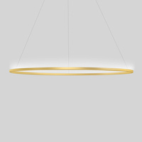 Lampa Wisząca Nemo Ellisse Major Uplight 2700 K Pozłacany