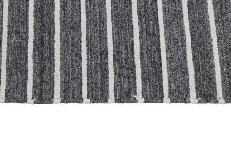 Rezas Nouveau Stripes Dark Grey/White Carpet