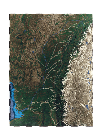 Gan Plastic Rivers Ganges Carpet