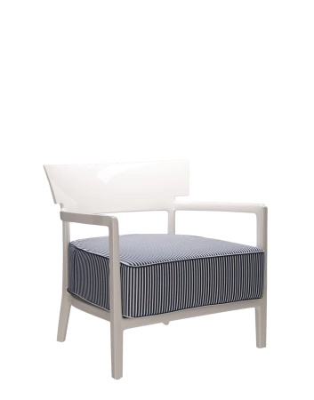  Cara Outdoor Armchair White Blue