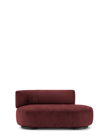 K-Waiting Dormeuse Chenille Lounger Maroon
