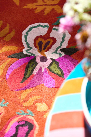 Harlequin Wonderland Floral Amber/Lapis Carpet 144713