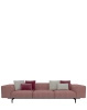 Largo Three-Seater Gubbio Sofa Pink