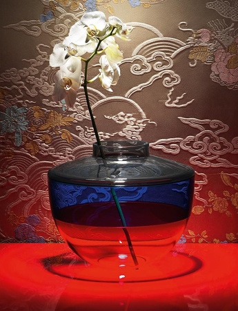 Shibuya Vase Orange Purple Gray